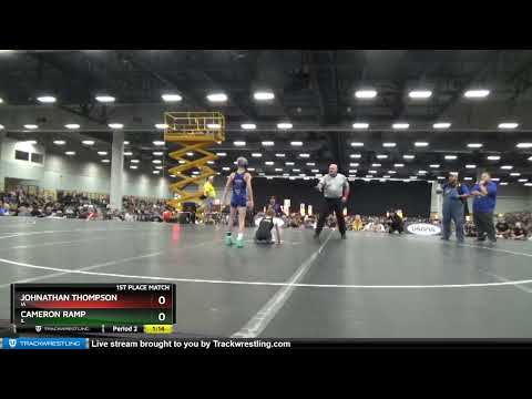 67 Lbs 1st Place Match - Johnathan Thompson, IA Vs Cameron Ramp, IL 8c1f