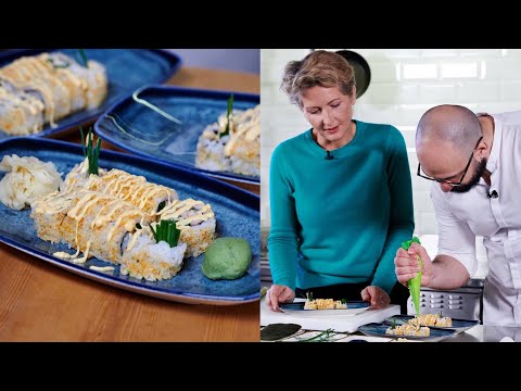 Maki mit Garnelen-Tempura