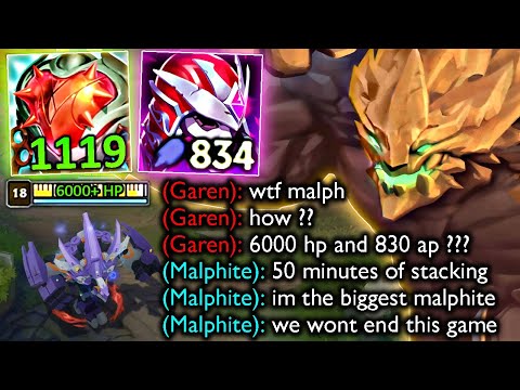 THIS IS MALPHITE AFTER 50 MINUTES OF STACKING (6000 HP, 834 AP)