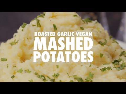 Roasted Garlic Vegan Mashed Potatoes - Loving It Vegan