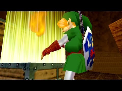 Zelda Ocarina of Time PC Port 60 FPS - 100% Walkthrough Part 20 - Fire Temple, Megaton Hammer & Key