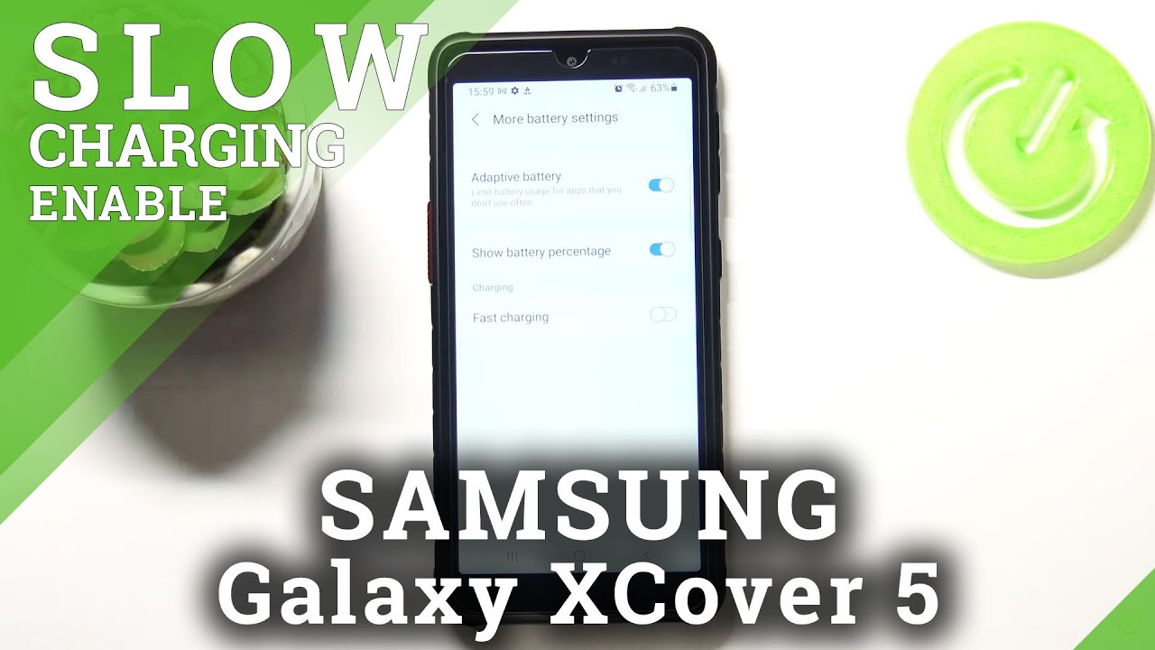 How to Turn On / Turn Off Slow Charging in SAMSUNG Galaxy XCover 5 – Change Charging Type