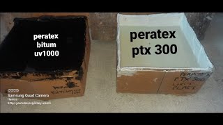 KARTON KUTUDA SU BEKLER Mİ ! , SAKIZ GİBİ YALITIM,  peratex uv 1000 ve peratex p