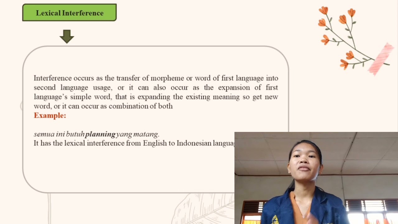 Language Interference and code choice in speaking Group 1 Sociolinguistic.
