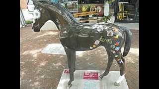 preview picture of video 'Newnan GA Horses- Painted Ponies On Newnan Square at Newnan Video Guide'