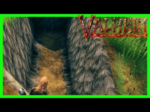 How To Dig Straight Trenches (Valheim Base Defense)