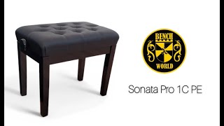 SONATA PRO 1C PE by Benchworld - Unboxing of Single Artist Adjustable Piano Bench in Polished Ebony