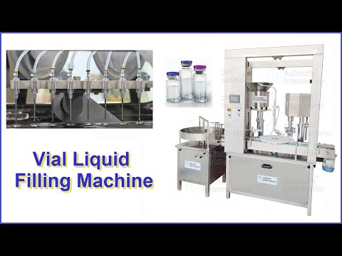 Vial Filling and Rubber Stoppering Machine