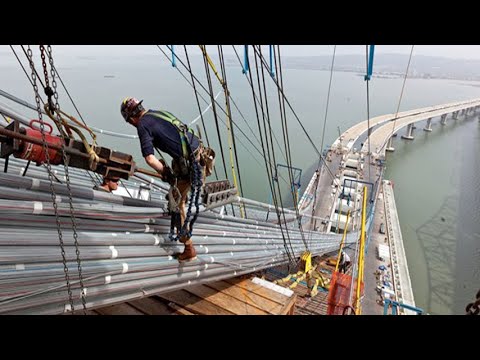 Incredible Modern Suspension Bridge Construction Technology - Extreme Ingenious Construction Workers