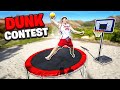 GREATEST Sand Trampoline Dunk Contest Of All Time
