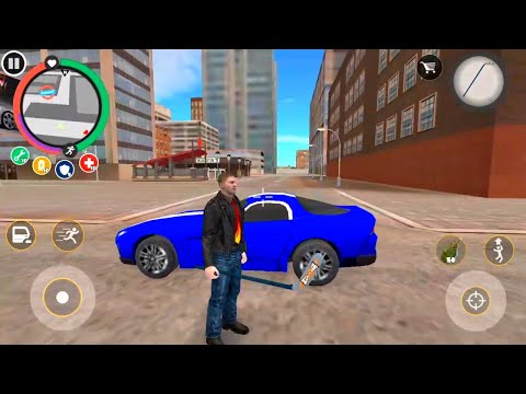 Rope Hero Game | Stone Giant Grenade Attack In New York Town | Army Base With Zombie Finish In Town