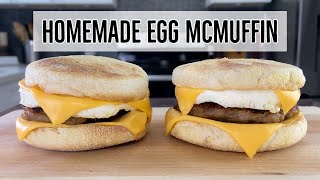 Homemade Egg McMuffin | Sausage McMuffin with Egg #Shorts
