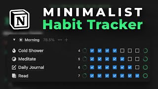 at  i am adding monday and it’s working and then i go to add tuesday and it goes at the top in front of the just created monday box… do you know why this might be happening?? amazing video btw 🤍 - How To Build A Simple Notion Habit Tracker