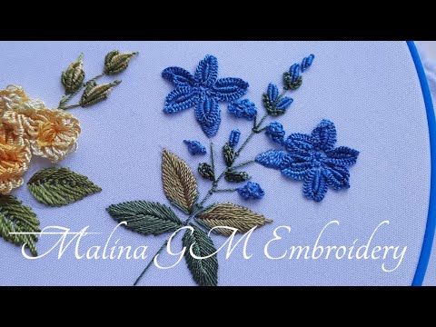 Flower bells | Dimensional embroidery | brazilian stitches