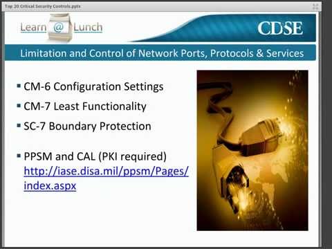 Top 20 Critical Security Controls