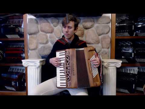 BRAN66CLW - Mahogany Brandoni 66W Piano Accordion LMM 34 78 $5499