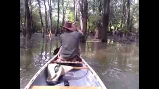 preview picture of video 'Voznja Dunavom, homemade canoe'