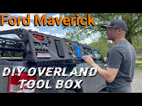 DIY Harbor Freight Tool Box | Ford Maverick Xtrusion Overland Harbor Freight Apache Box