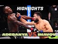 Israel Adesanya Vs Nassourdine Imavov HIGHLIGHTS