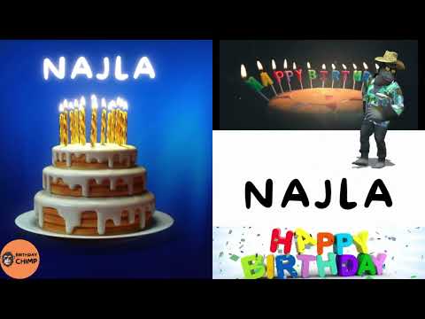 NAJLA Happy Birthday Song and Dance - It's Your Birthday - Happy Birthday to You NAJLA