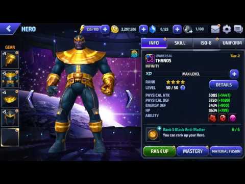 Ranking up Thanos to 5* Futurefigth MARVEL