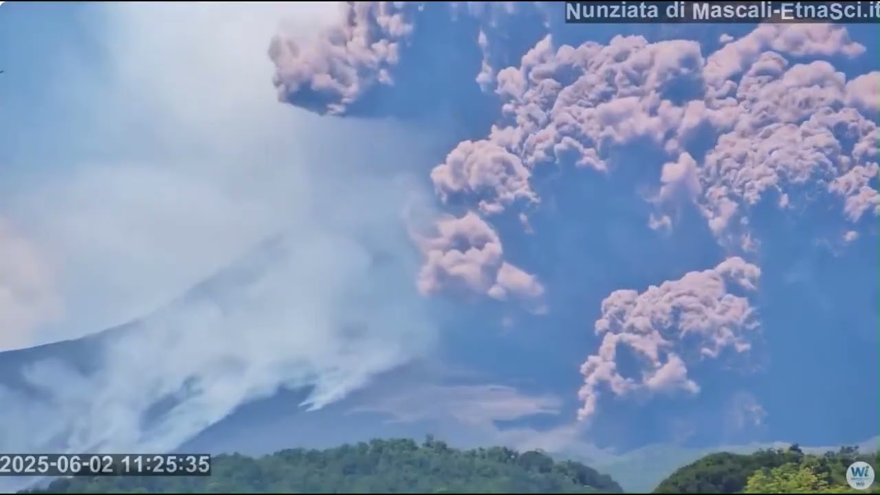 Etna: Violenta Eruzione in atto - 02/06/2025 - YouTube
