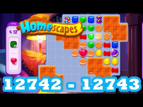 Homescapes Level 12742 - 12743 HD 3 - match puzzle Gameplay | android | IOS | GameGo Game