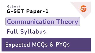 Communication unit Full syllabus Theory for GSET 2021 Exam Preparation 2021 | Paper 1 MCQ  Gujarat