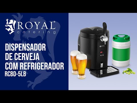 vídeo - Dispensador de cerveja com refrigerador - 5 L - 2 a 12ºC