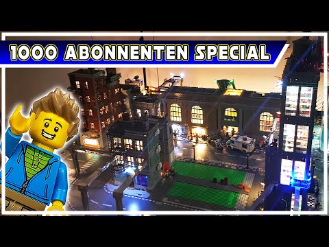 1000 ABONNENTEN SPECIAL | Meine Lego Stadt (New York & Marvel) Video: Licht an und Abfahrt!