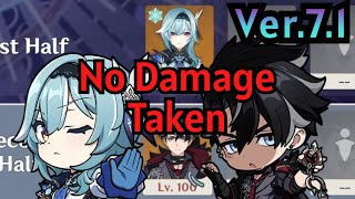 【原神】Ver.7.1 エウルア＆リオセスリの両単騎で螺旋12層 ☆9クリア / Ver.7.1 Spiral Abyss Floor 12 Eula ＆ Wriothesley Solo