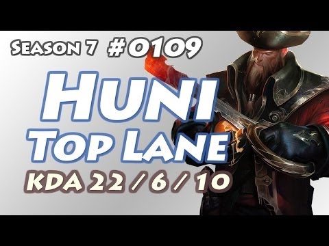 SKT T1 Huni - Gangplank vs Maokai - KR LOL Master 429LP | 후니 갱플랭크