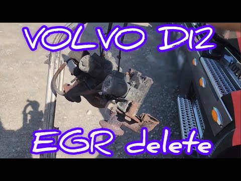VOLVO D12 EGR DELETE / EGR and EGR Cooler removal