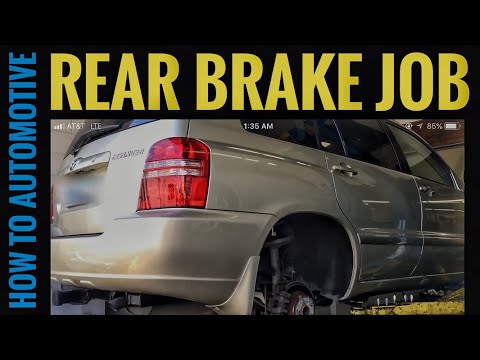 How to Replace Rear Brake Pads and Turn Rotors on a 2003 Toyota Highlander