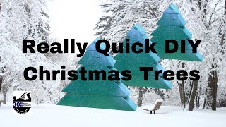 DIY Christmas Tree from 2x2s