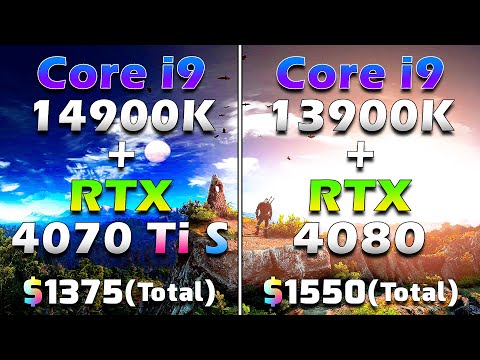 Core i9 14900K + RTX 4070 Ti SUPER vs Core i9 13900K + RTX 4080 | PC Gaming Benchmark Tested