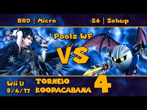 T. Koopacabana 4 - BRO | Micro (Bayonetta) vs. S6 | Zohup (MK) - Pools WF