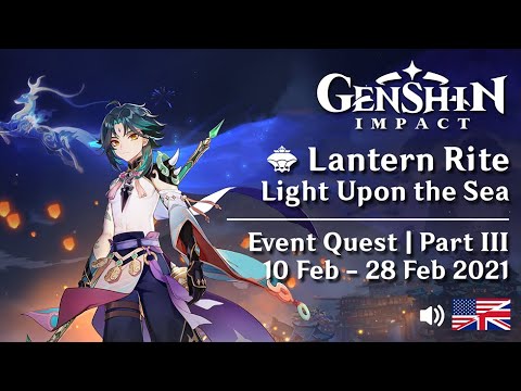 Event Quest: Light Upon the Sea | Lantern Rite 2021 | Genshin Impact | English Voice | No Commentary