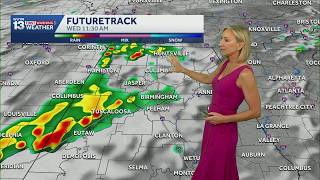 Stormier weather on the way for Central Alabama before drying out again by the weekend