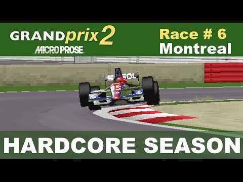 Microprose Grand Prix 2 - Race #06 -  Montreal (Hardcore Season)