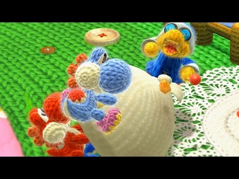 Yoshi's Woolly World 100% Walkthrough Part 1 - Intro + World 1-1, World 1-2 & World 1-3