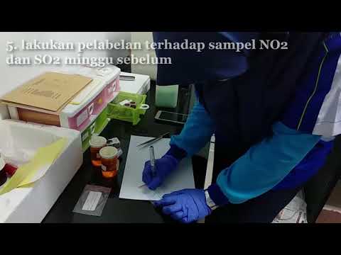 Sampling Passive Gas NO2 dan SO2