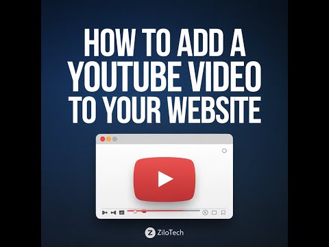 How to add YouTube Video to your website