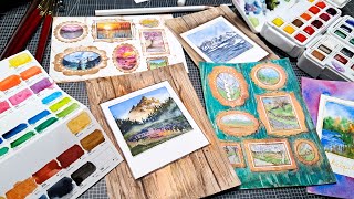Mini Watercolor Landscapes Live! 12pm ET 11/12/25