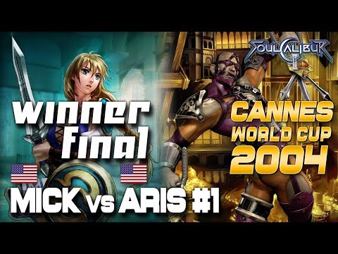 Soul Calibur 2 World Cup 2004 Final Mick (Sophitia) vs Aris (Voldo) #1