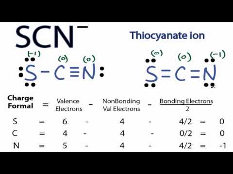 image-What is the formal charge on SCN- ion?