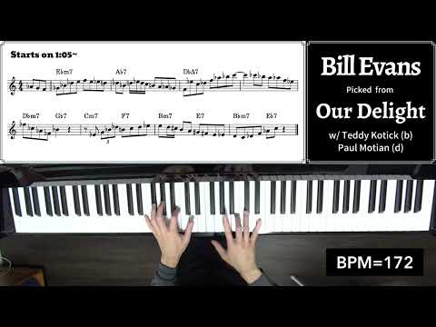 A Lick A Week! 129th Week: Bill Evans' Lick on "Our Delight"