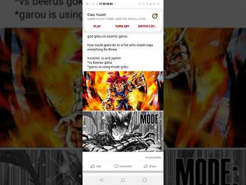 Garou beats Goku not a fair matchup (One Punch Man)