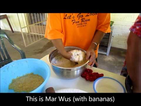 Mar & Mar Wus Baked Fermented Breadfruit (Pohnpeian with English subtitles)