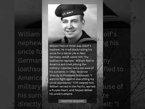 His Uncle Was Adolf Hitler. The US Navy Rejected Him Twice. Then He Wrote Directly to FDR.